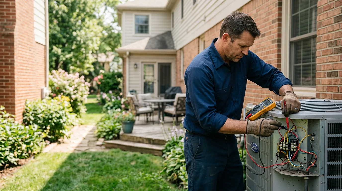 HVAC technician working near Port Saint Lucie, FL